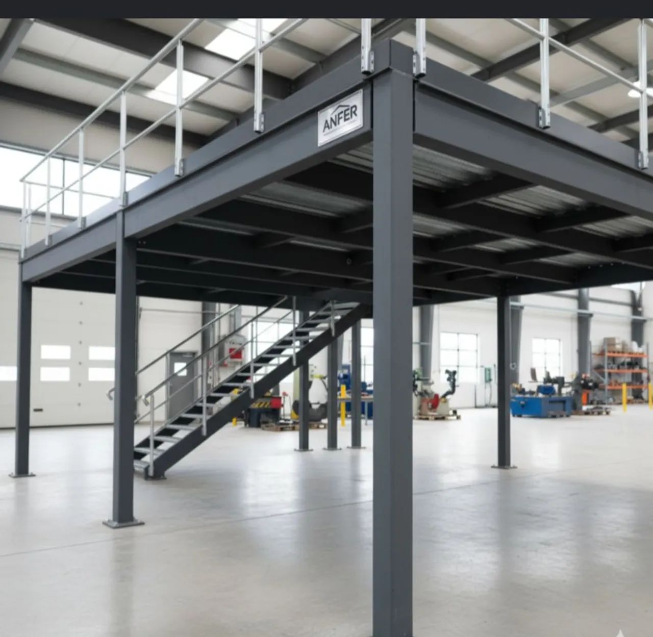Mezanino industrial e arquitetura moderna  - Foto 2