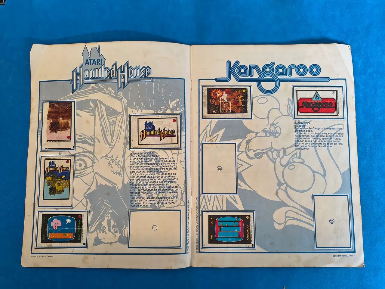 Álbum de Figurinhas Chicletes Ploc Atari 1982 - Foto 3