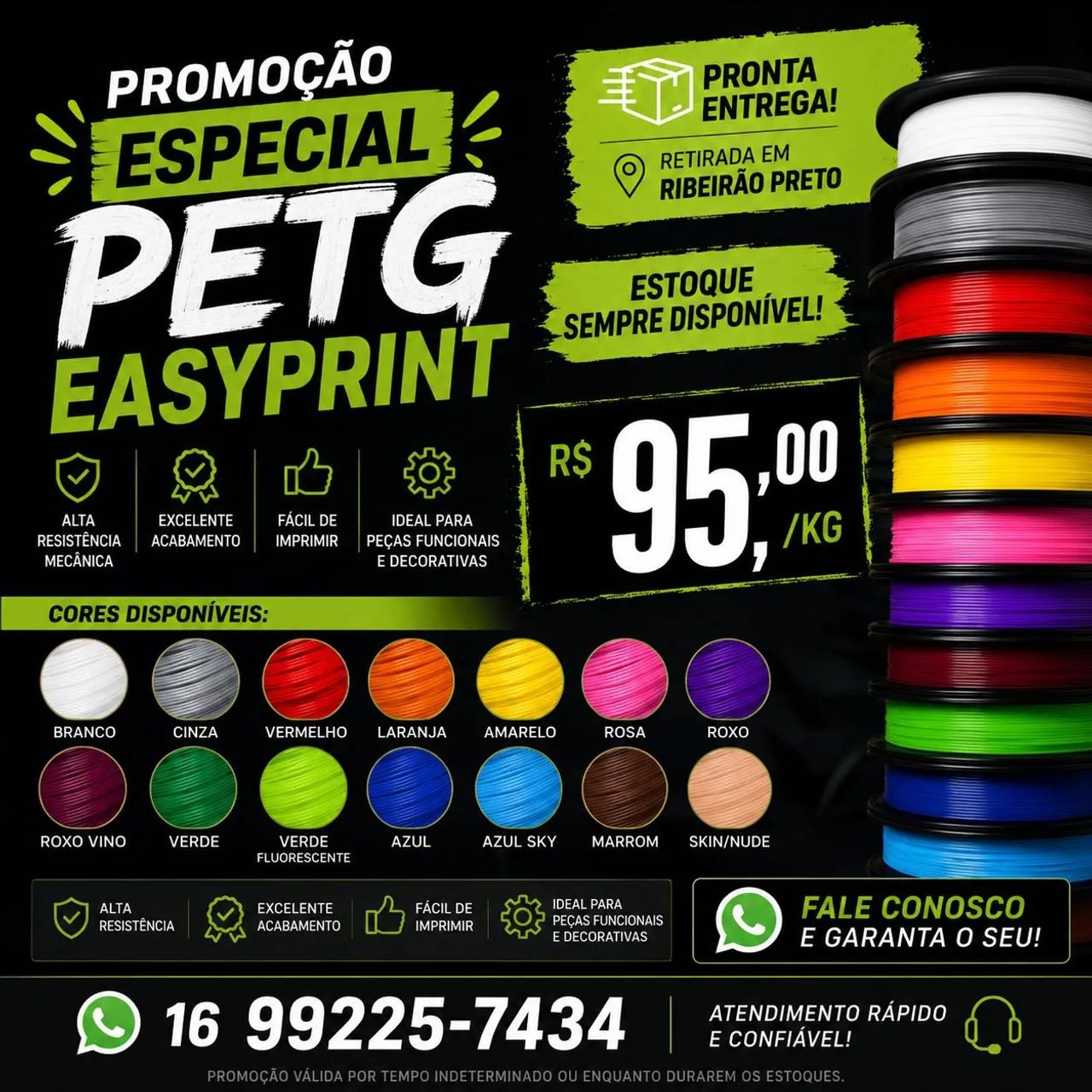 Filamento 3d PETG  - Foto 3