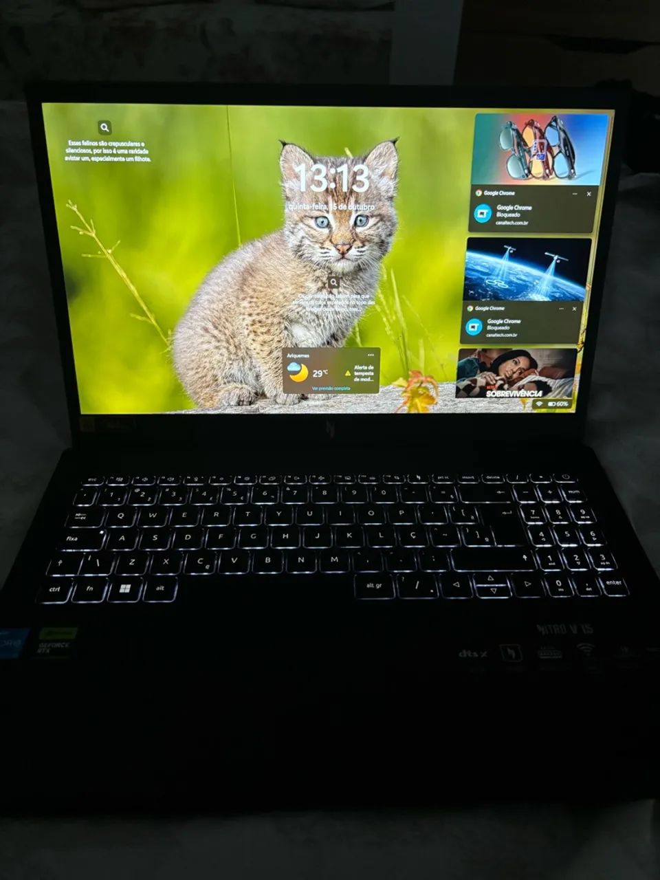 NOTEBOOK GAMER ACER NITRO V15  - Foto 3