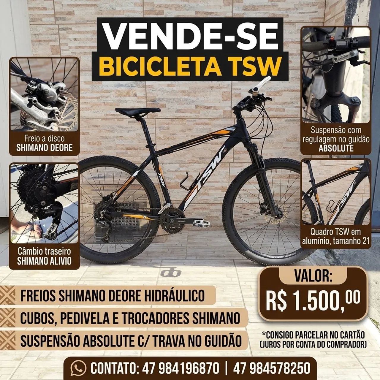 Bicicleta tsw 