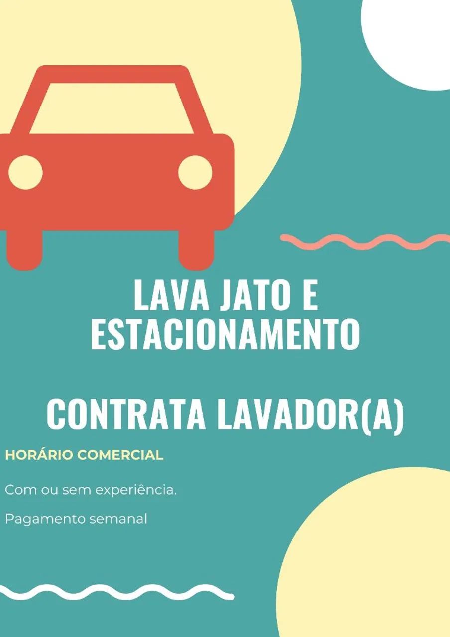 Lava a Jato e estacionamento contrata