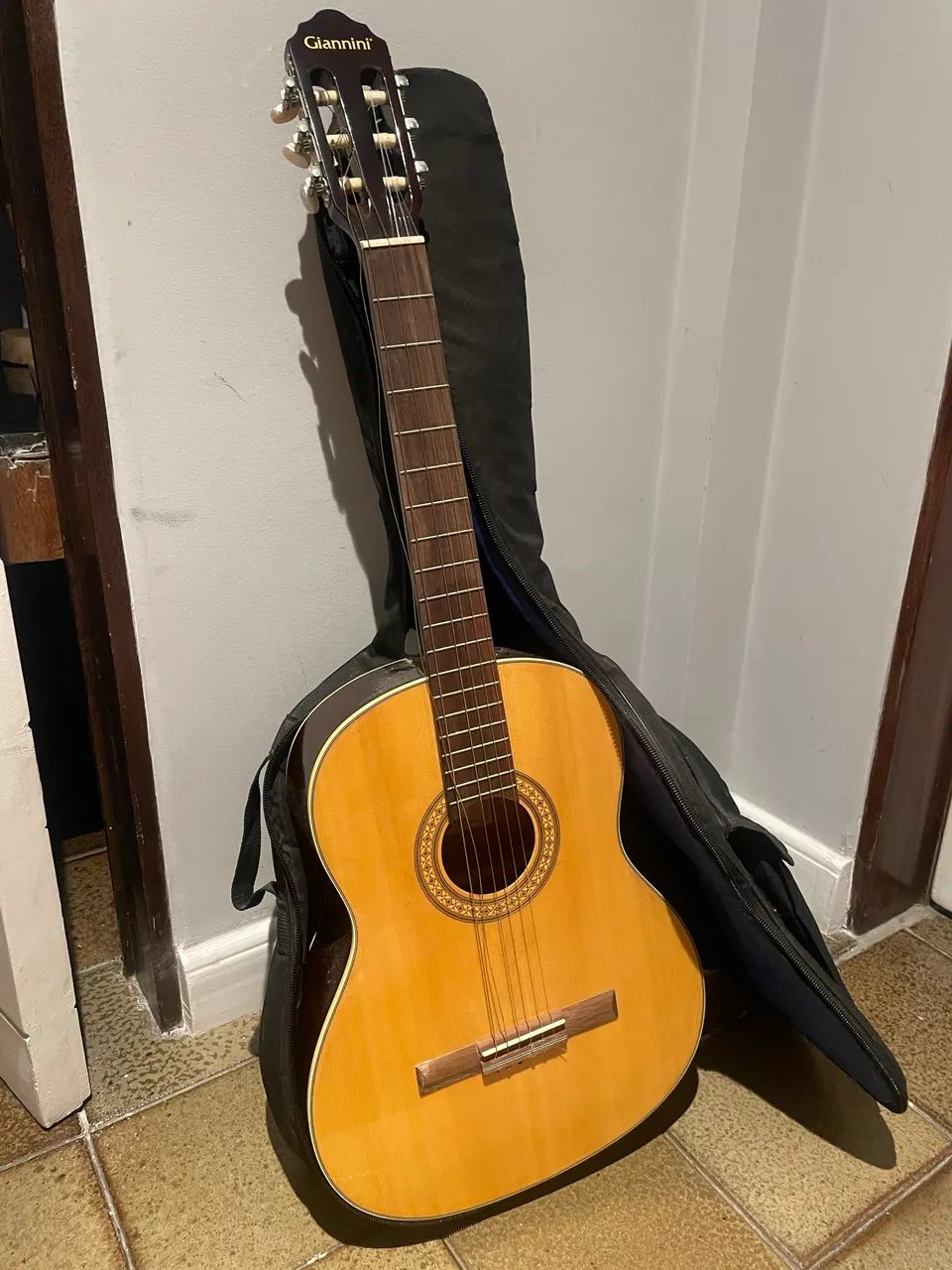 Violão Acústico Giannini + Capa Inclusa - Ótimo Estado