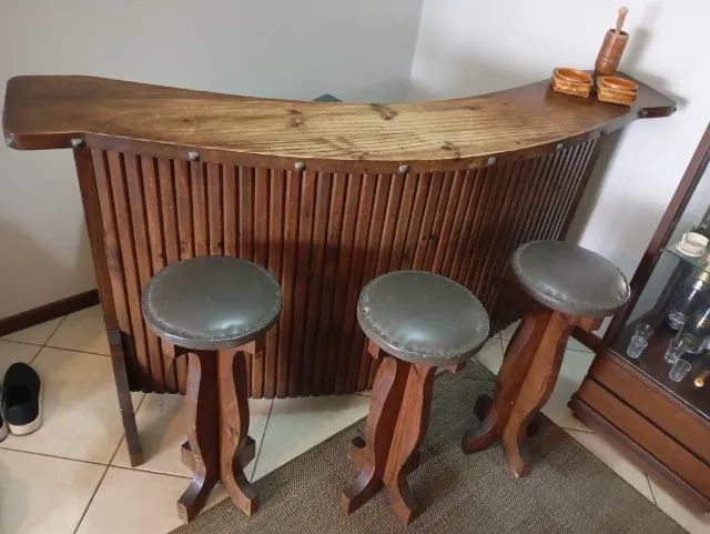 Conjunto Bar com Bancos Rústico  - Foto 4