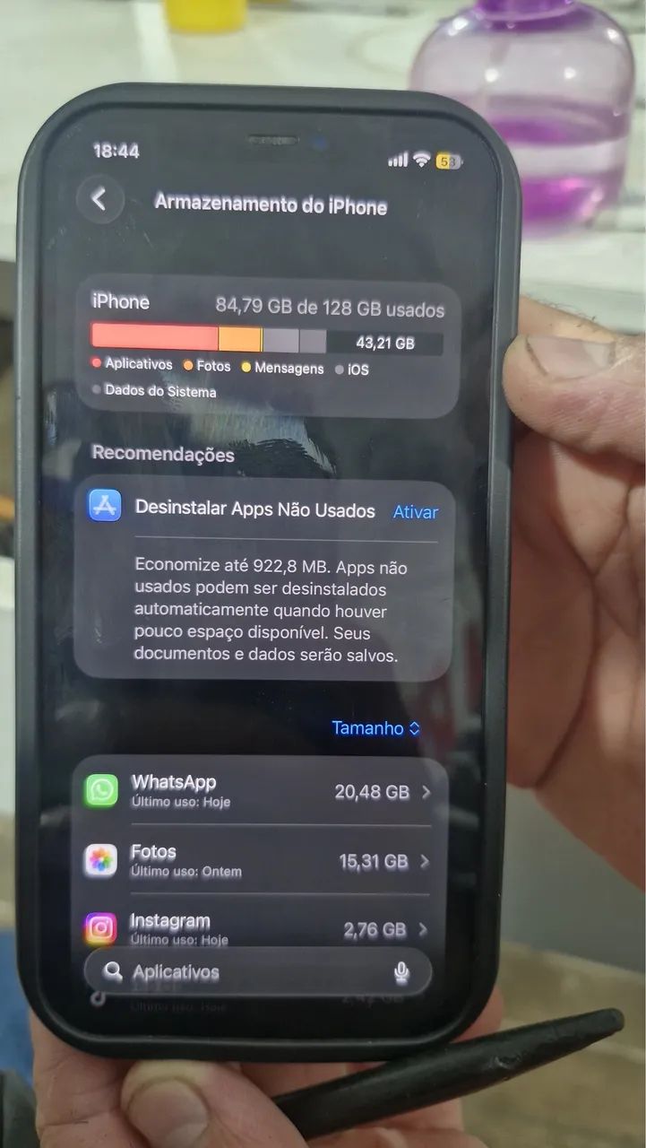 Iphone 12  ótimo estado , 128 gb 74% de bateria  - Foto 2
