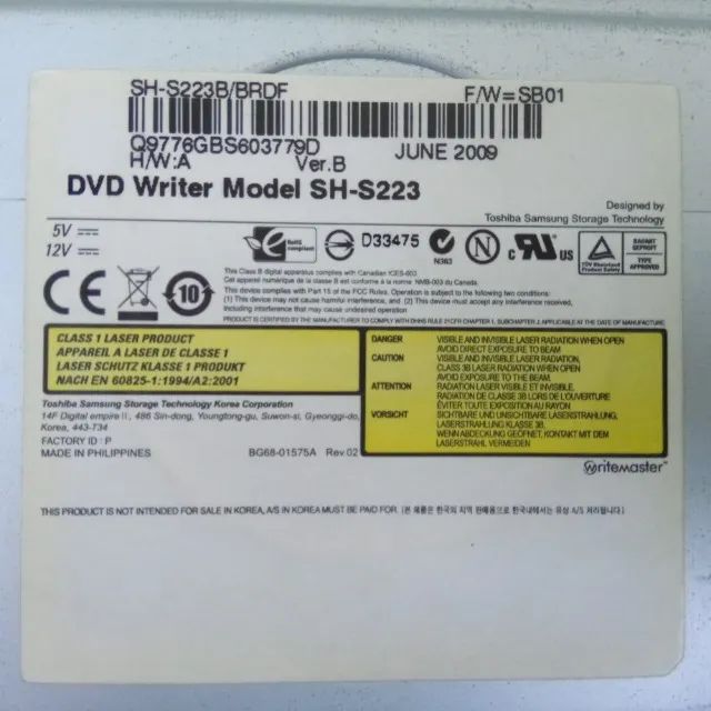 Drive CD/DVD Samsung para Computadores - Foto 3