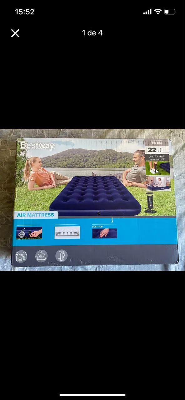 Colchão de casal Bestway- Novo e lacrado  - Foto 3