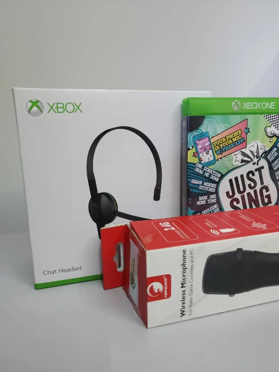 Headset Original Microsoft para Xbox + Microfone Wireless + Jogo Just Sing - Foto 2