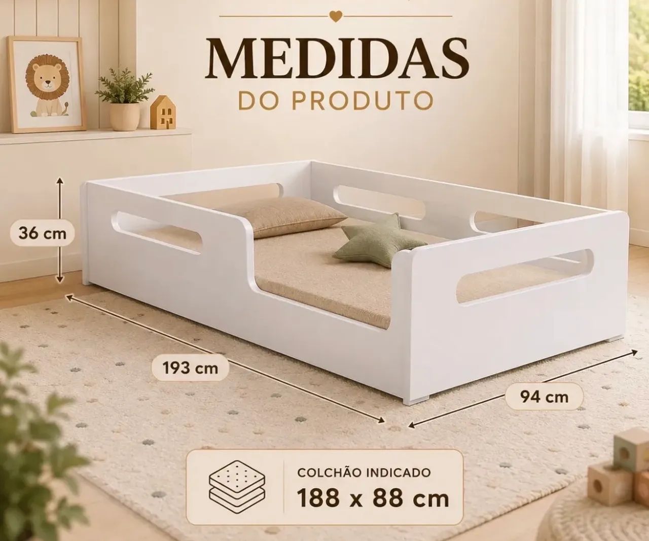 CAMA MONTESSORIANA NOVA  - Foto 5