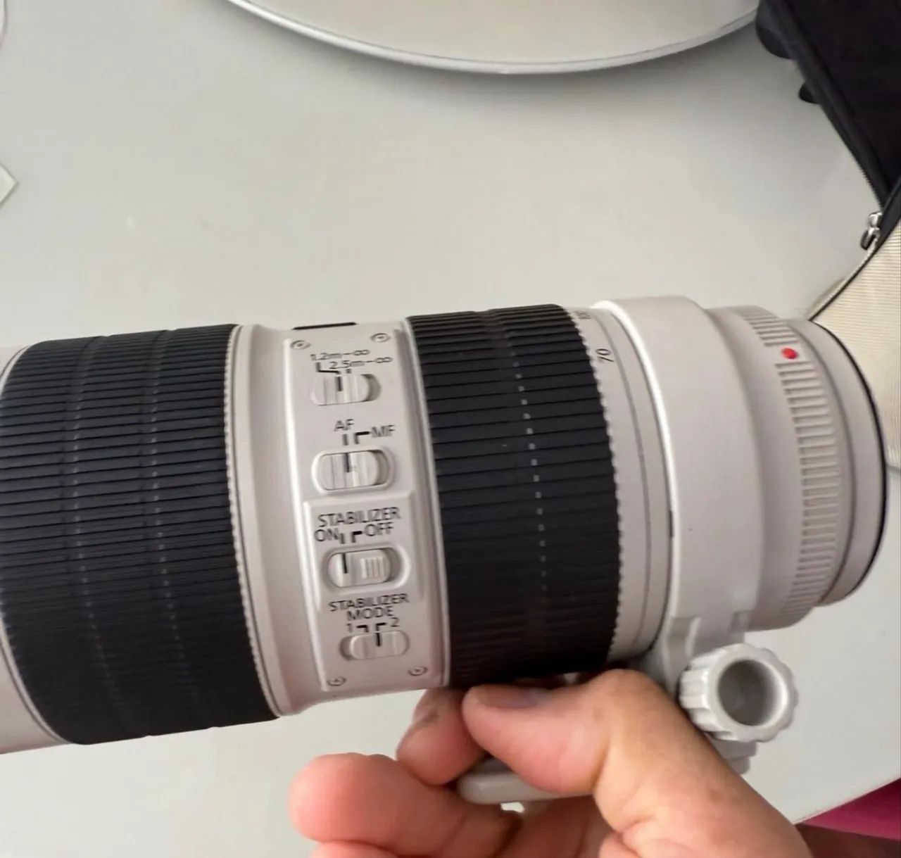 Lente Canon 70/200 L IS II USM funcionando perfeitamente