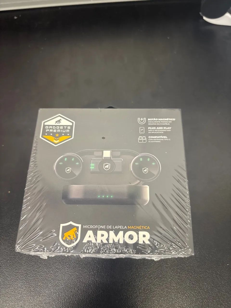 Microfone de Lapela s/ fio Gshield