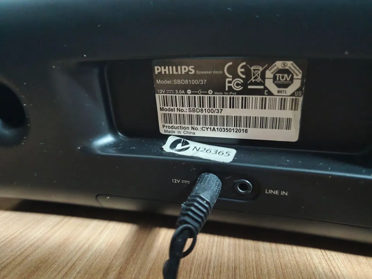 Dock Station Philips - com cabo para a entrada auxiliar. - Foto 5