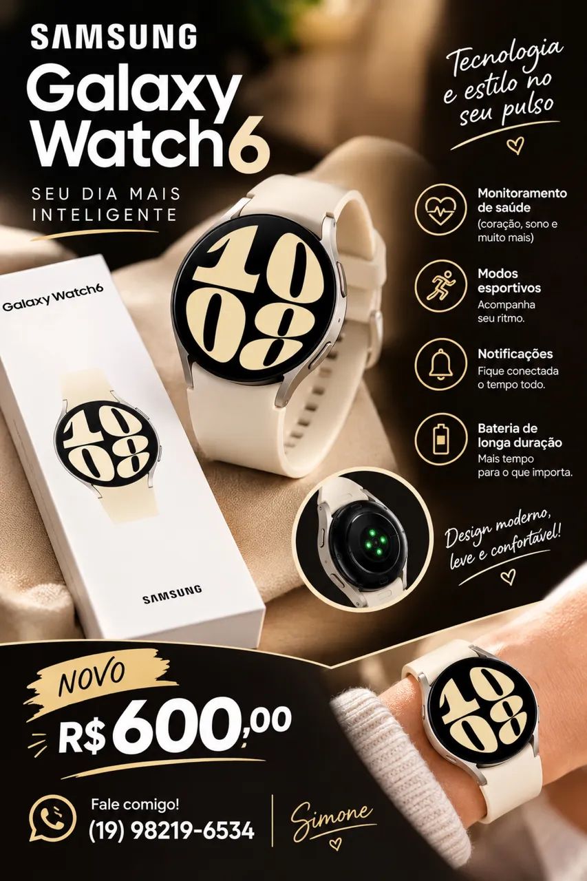 Relógio Galaxi Wacth6