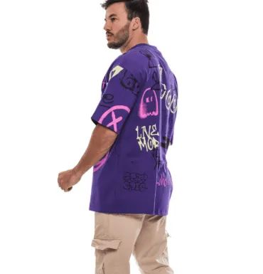 Camiseta oversized premium grafitado nothing to lose - Foto 3