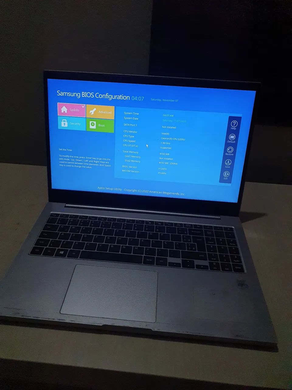 Notebook Samsung book 3