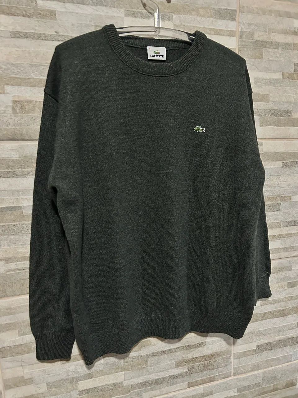Suéter de lã verde Lacoste 6 - Foto 3