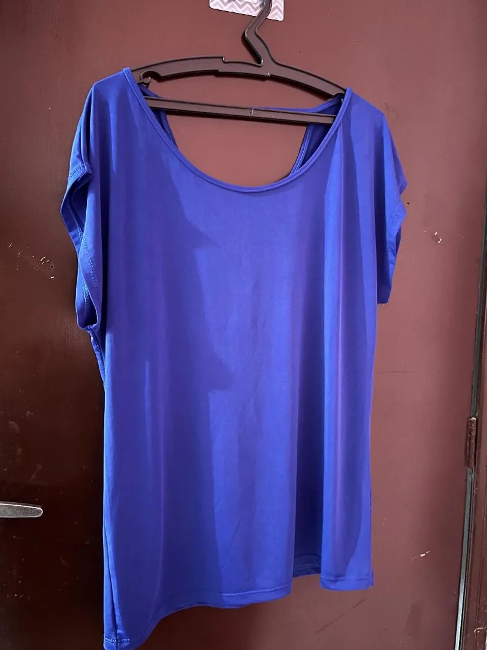 Blusa azul tam G - Foto 4