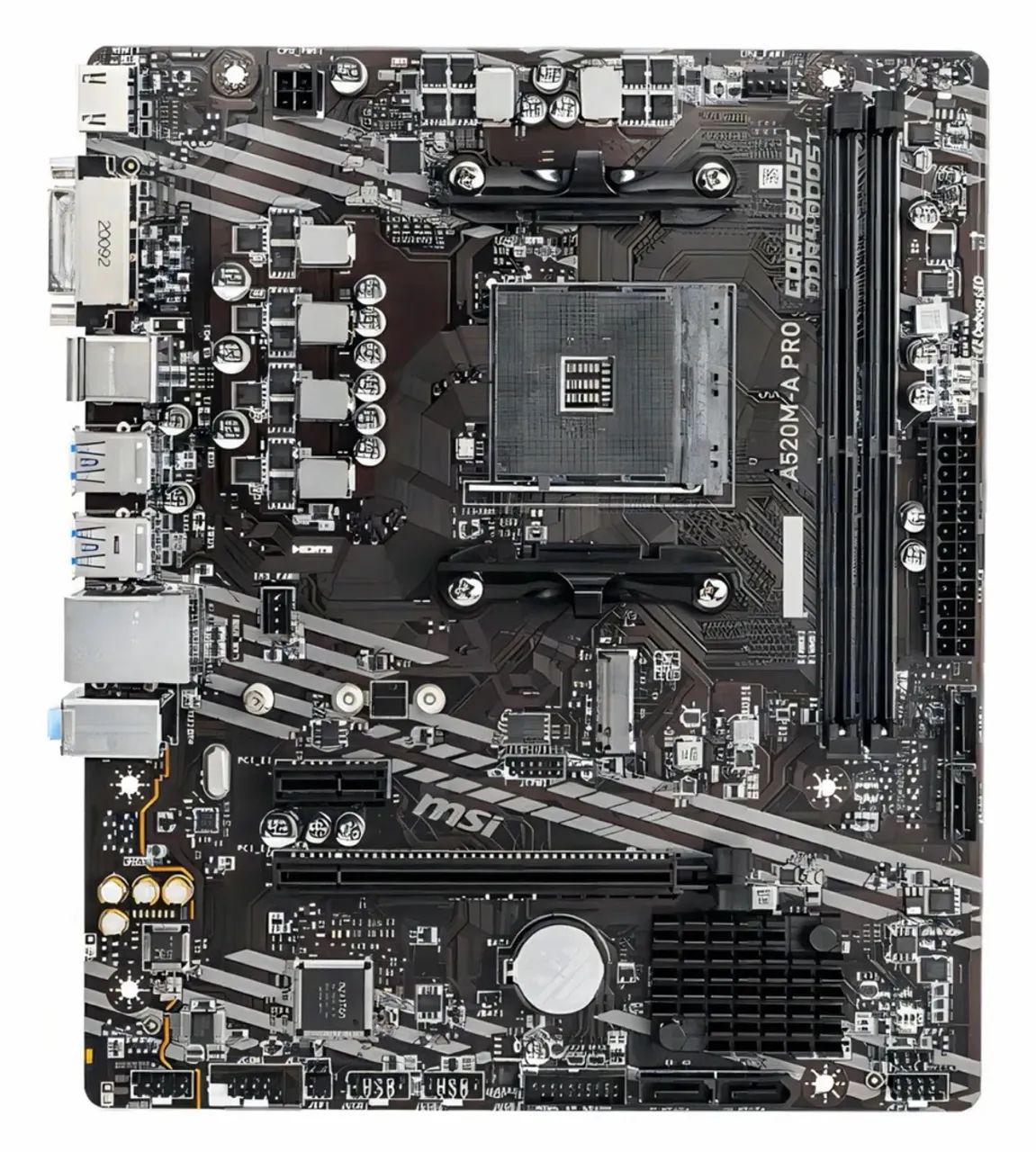 Placa-mãe Msi A520M-a Pro Am4. - Foto 3