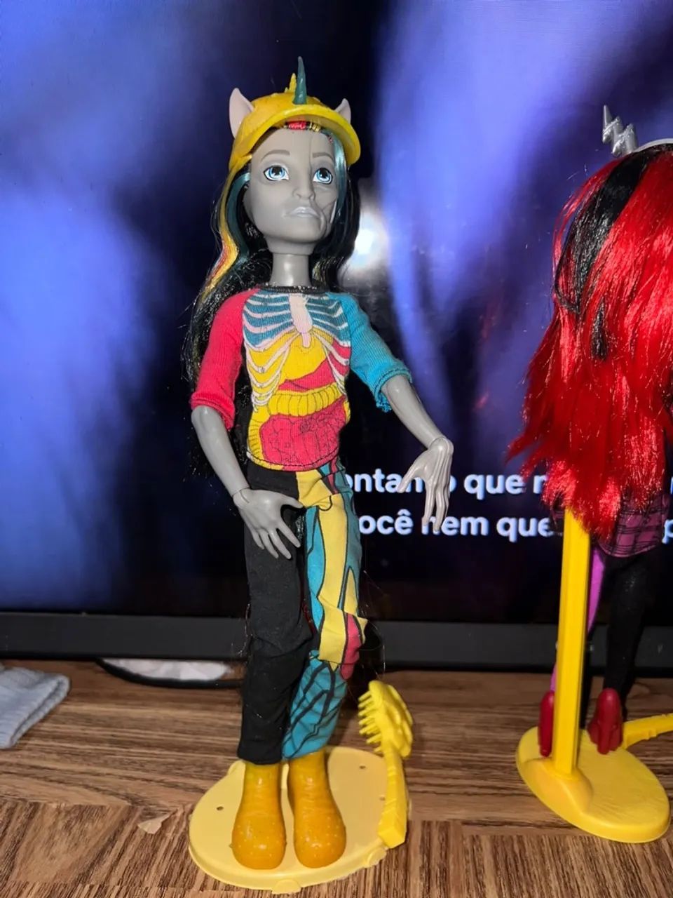 Boneco Monster High Neighthan Rot Freaky Fusion - 100% Completo (Com Rabo) 
