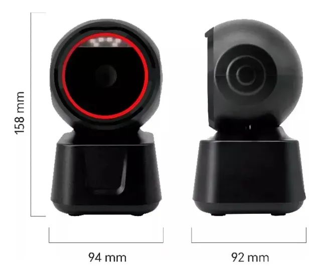 Leitor Código De Barras Fixo Usb 1d2d Qr Code Danfe Ean Cor Preto x - Foto 2