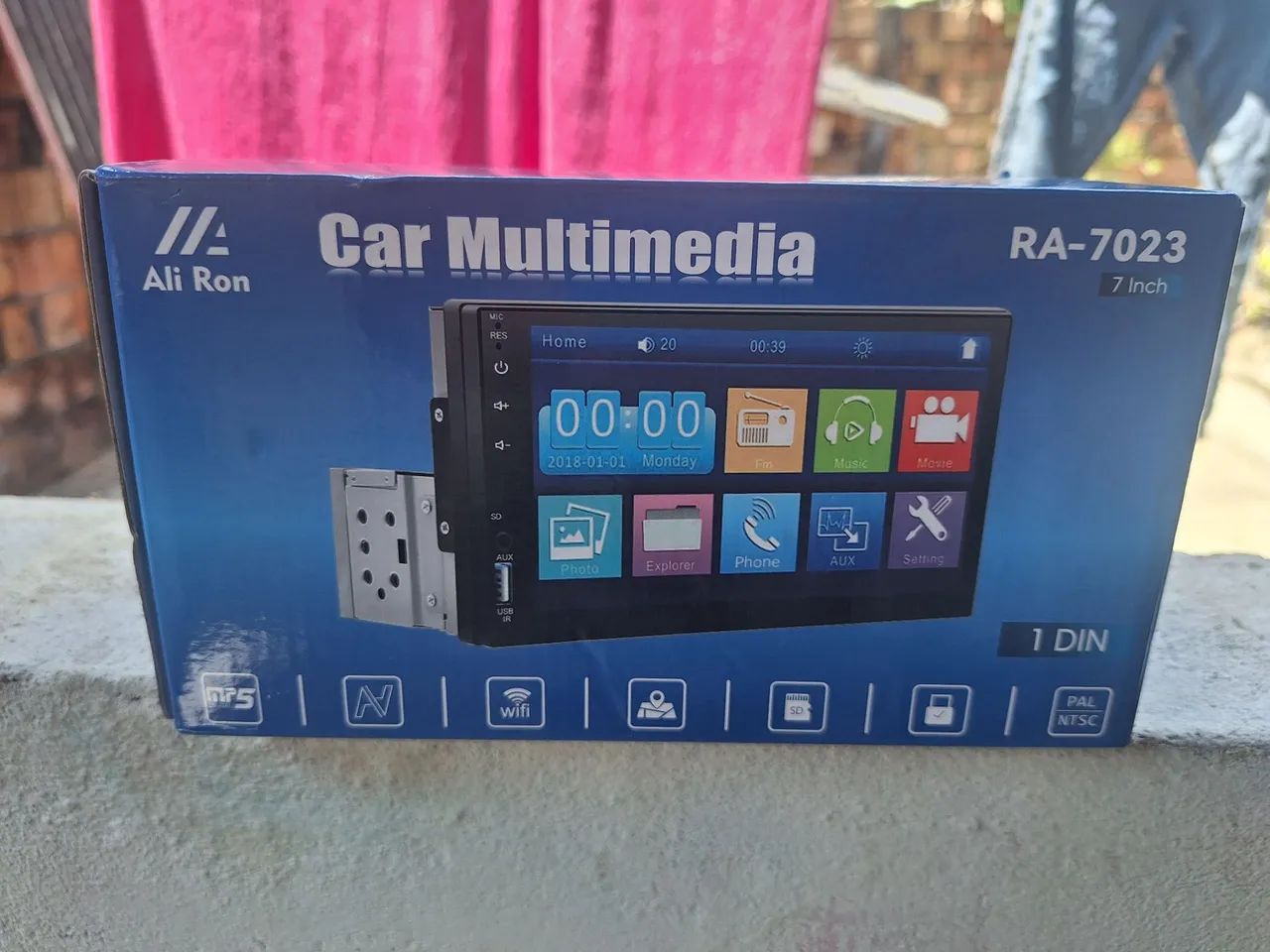Tela de carro+câmera de ré 