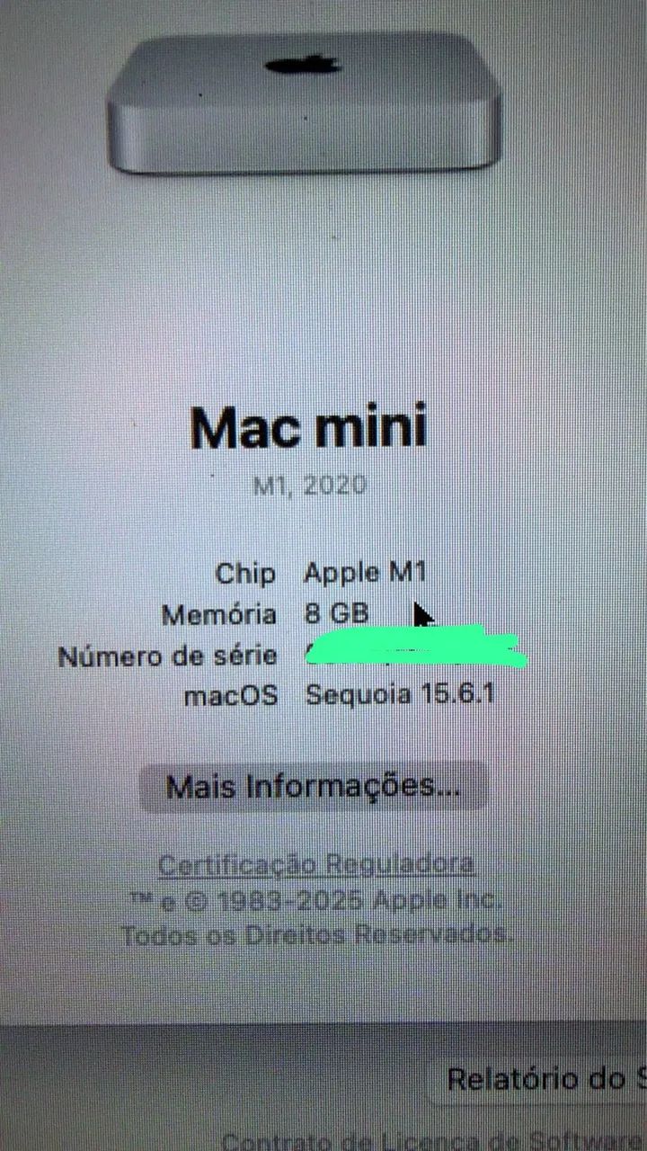 美品 Mac mini 2020 M1 8GB 256GB Mac Mini 2020 M1 256gb SSD 8GB - Computadores e Desktops - Parque