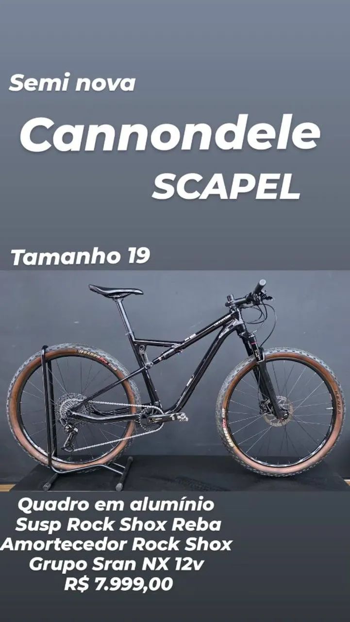 Cannondele Scalpel alumínio  tamanho 19