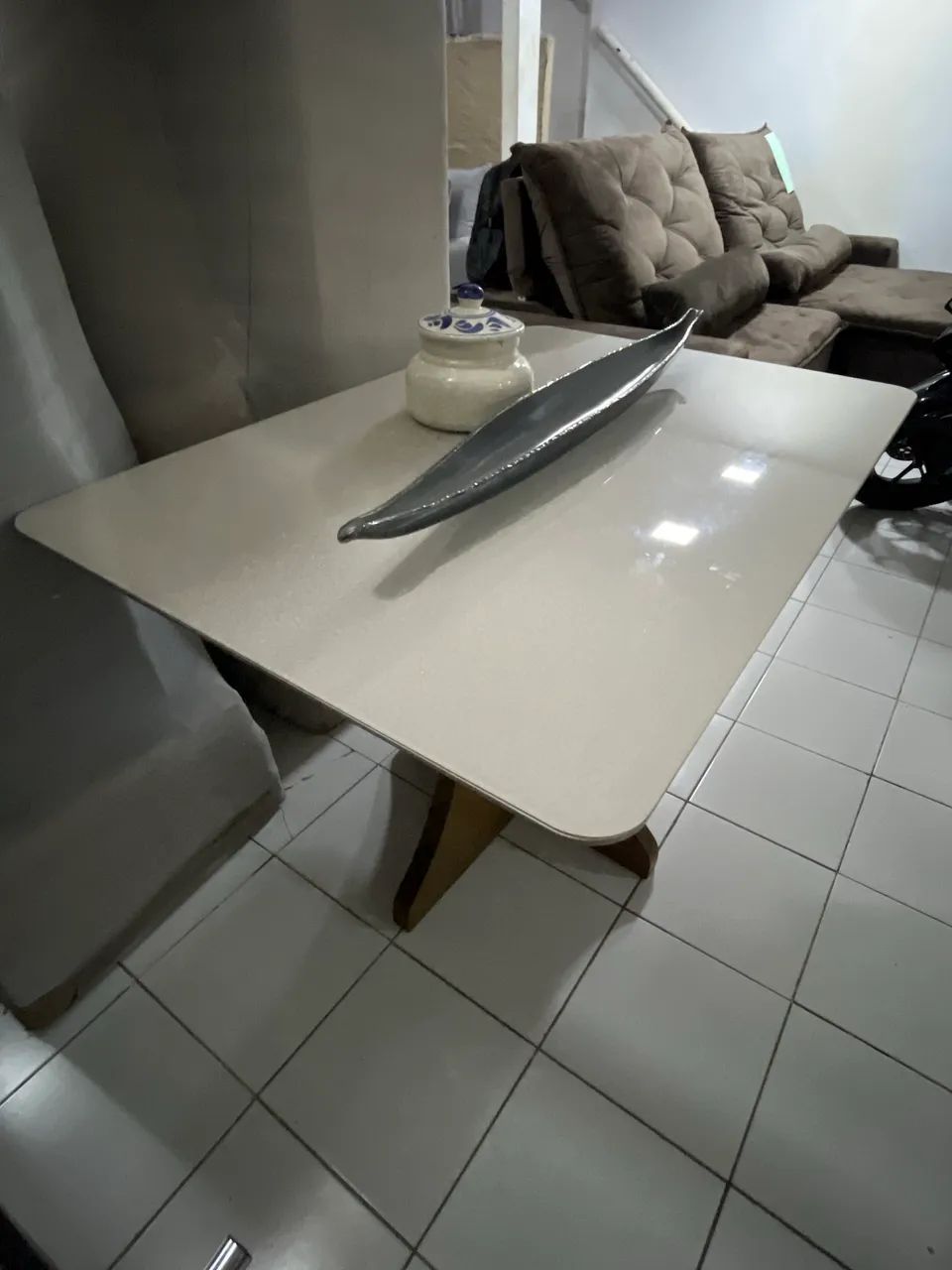 Mesa tampo de vidro 120x90 - Foto 2