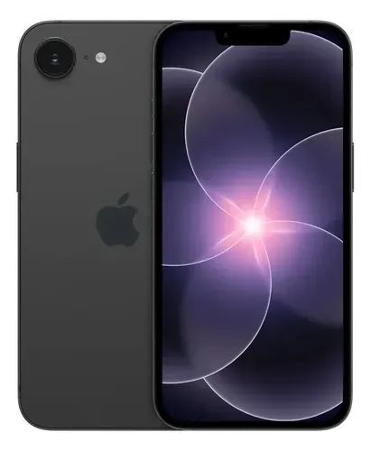 iPhone 17e preto com 256 GB, chip A19, câmera de 48 MP, MagSafe e caixa original