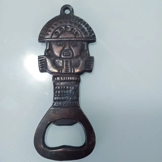 Antigo Abridor Peruano Inca  Original anos 70 Raro em Bronze. 