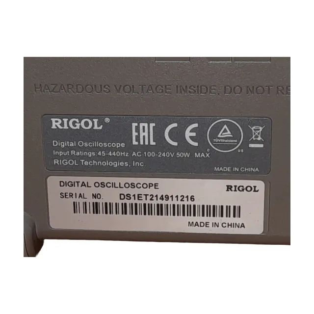 Osciloscópio digital Rigol DS1102E 100 MHz 2 canais - Foto 5