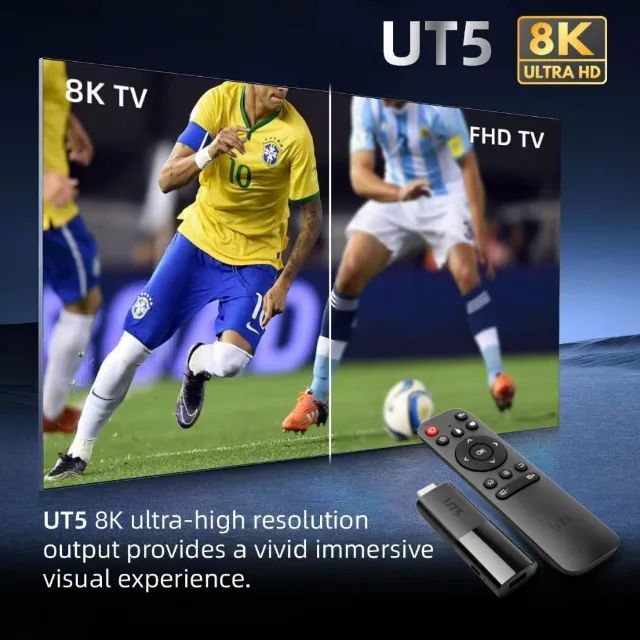 Tv Stick UT5 8K Android 10 Wifi 5G Bluetooth  - Foto 4