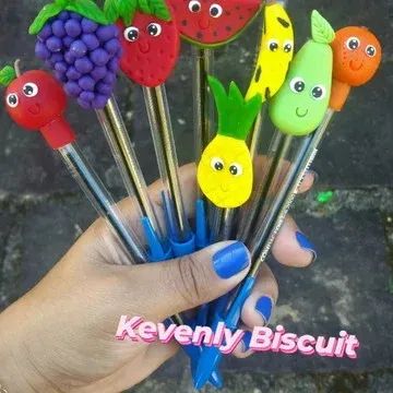 canetas personalizadas de fruta 