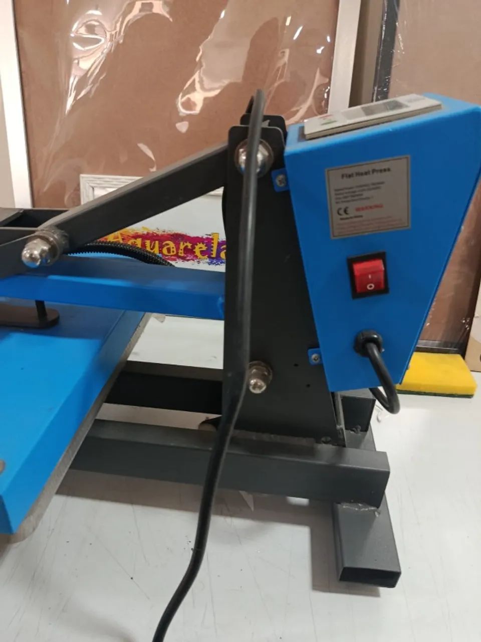 Prensa Térmica Manual Plana - Sublimação/Transfer - Precisa trocar Fio interno - Foto 3