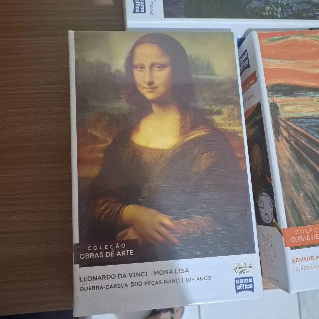 Kit 3 Quebra Cabeça Puzzle Obras de Arte 500 peças cada Total 1500 pçs - Foto 3
