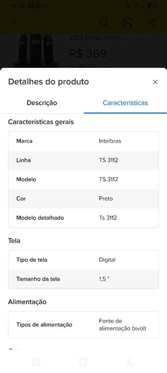 2 Telefones sem fio intelbras ts 3112