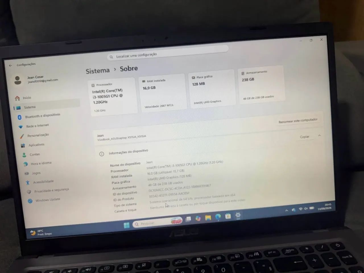 Notebook Asus i3 10° - Foto 4