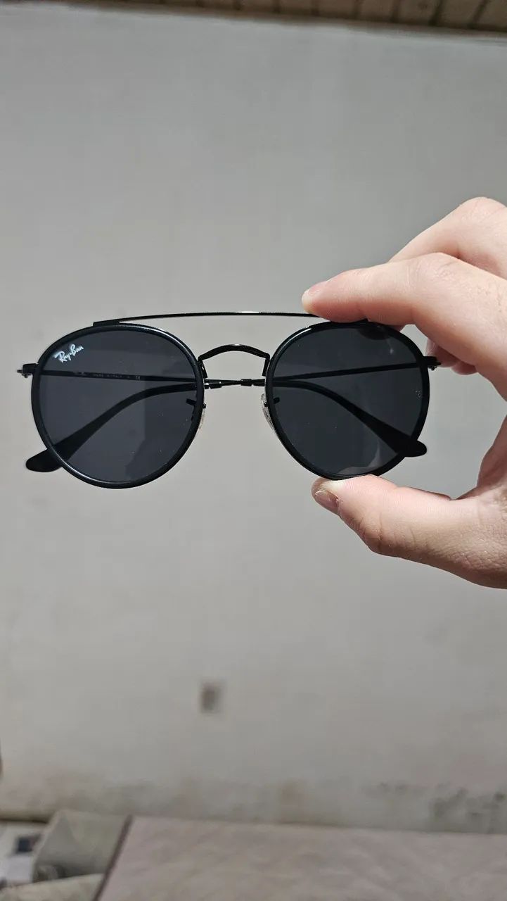 Óculos Ray-Ban Round Double Bridge Original - Usado 1 Vez - Foto 2