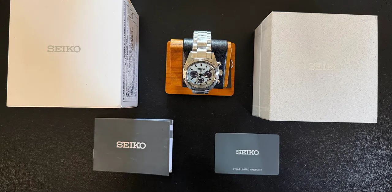 Relógio Seiko Prospex Speedtimer Cronógrafo verde novo - Foto 4
