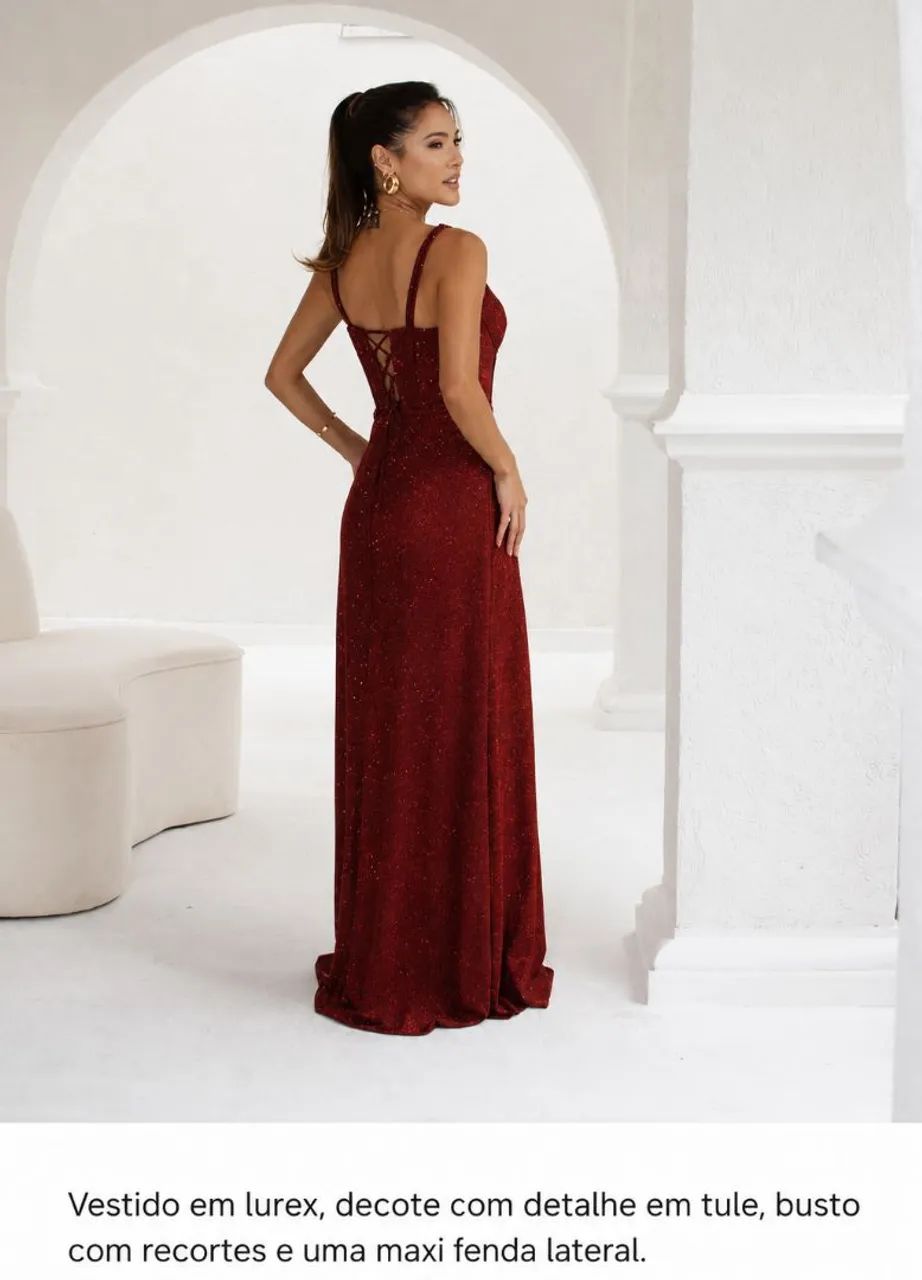 Vestido Marsala para Madrinha/Formatura - Foto 2