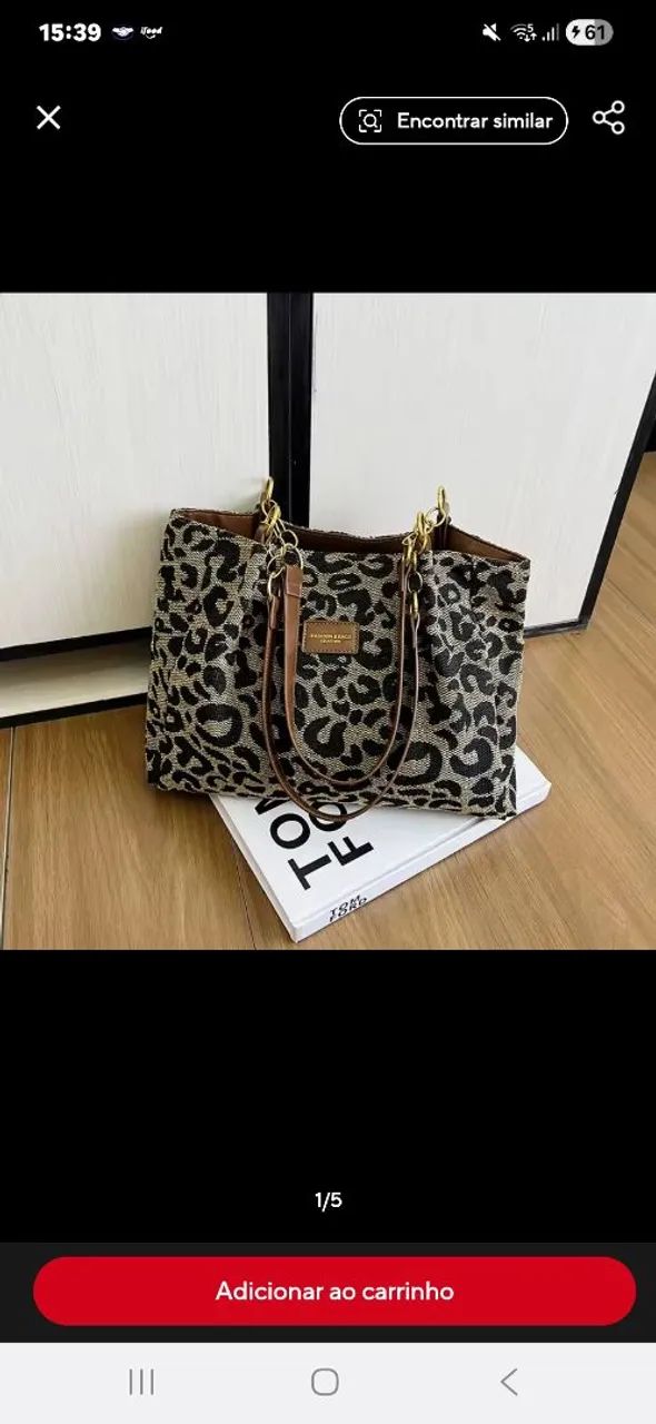 Bolsa oncinha  - Foto 4