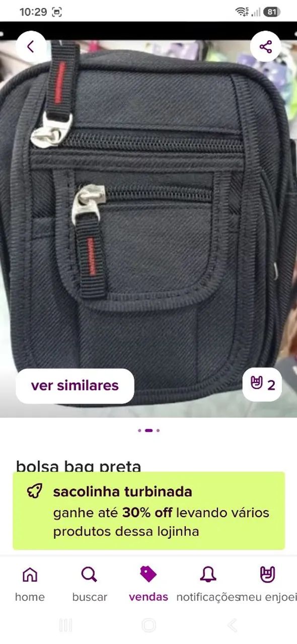 Bolsa bag de tecido - Foto 2