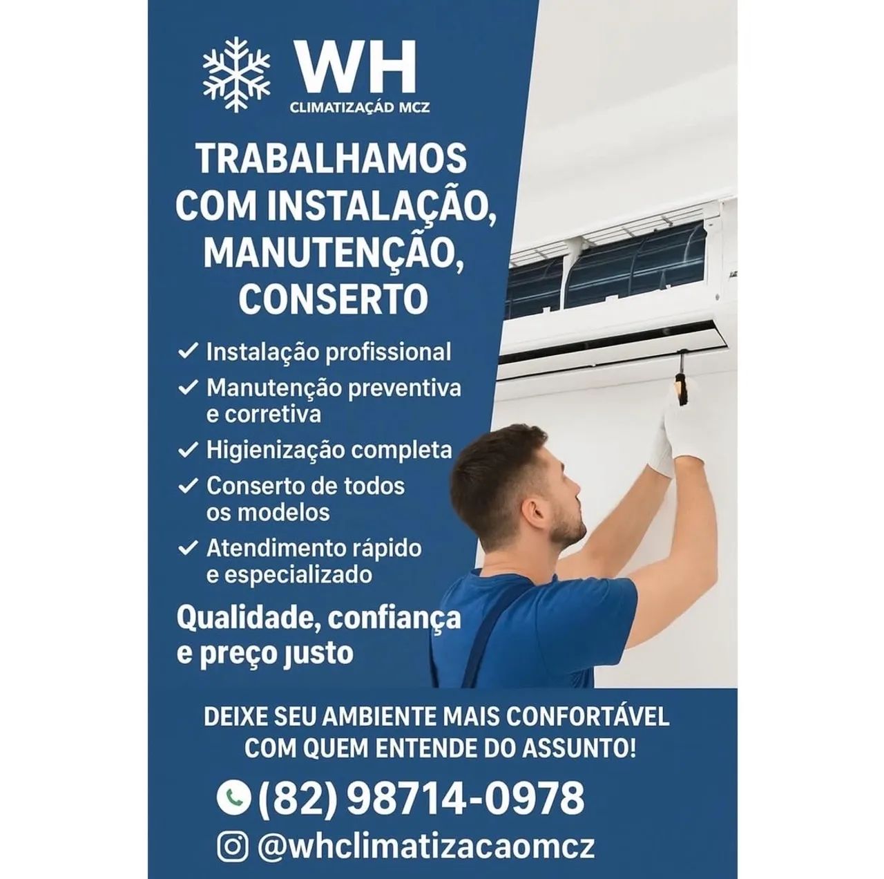 Instalação e Manutenção de Ar-Condicionado em Maceió - Limpeza, Carga de Gás e Conserto