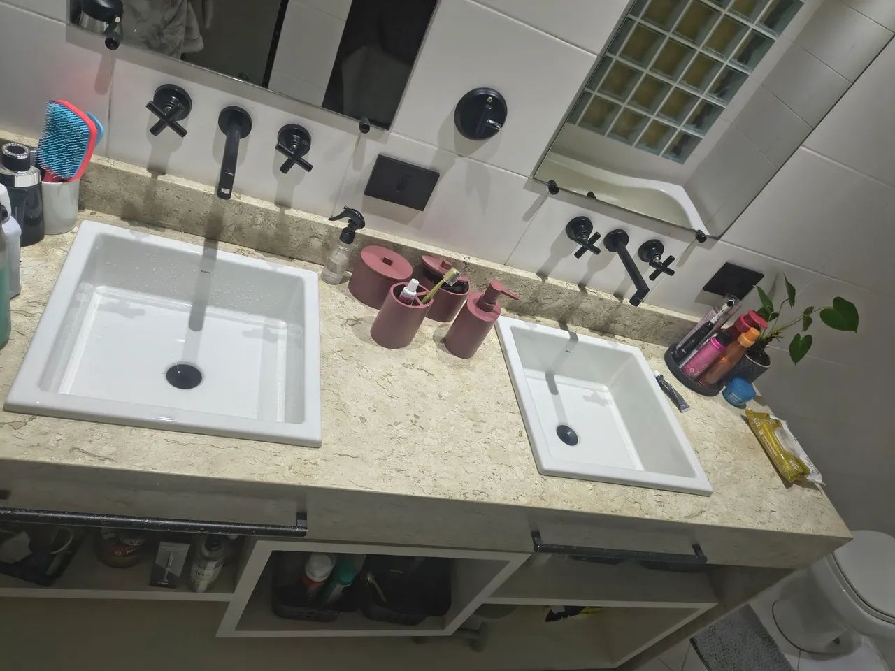 Banheira e pia mármore Carrara 2 cubas motor e aquecedor novo - Foto 3
