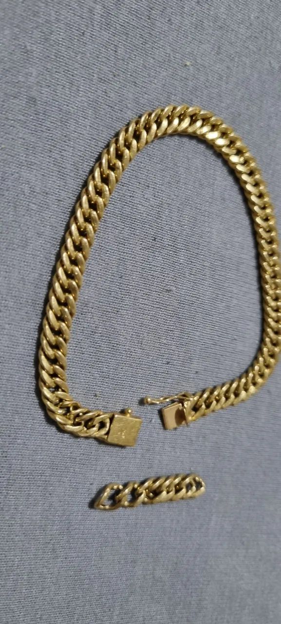 Pulseira de ouro 18k  750 - Foto 2