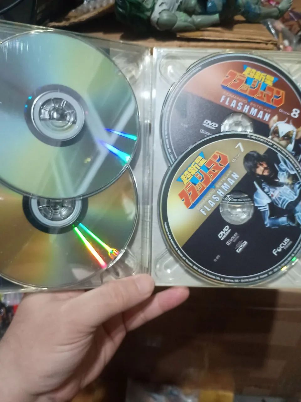 Comando estelar Flashman dvd super sentai Focus filmes original box completo - Foto 5
