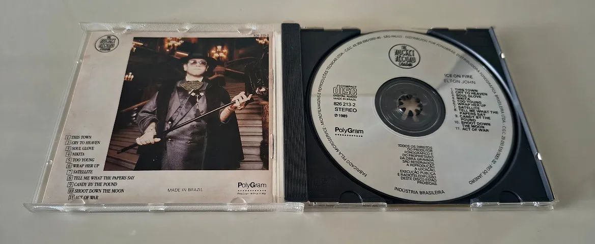 CD Elton John - Ice On Fire - Rocket Record - Polygram - Ind. Brasileira - Foto 2