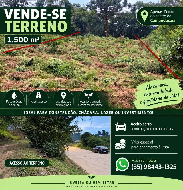 Terreno rural a venda
