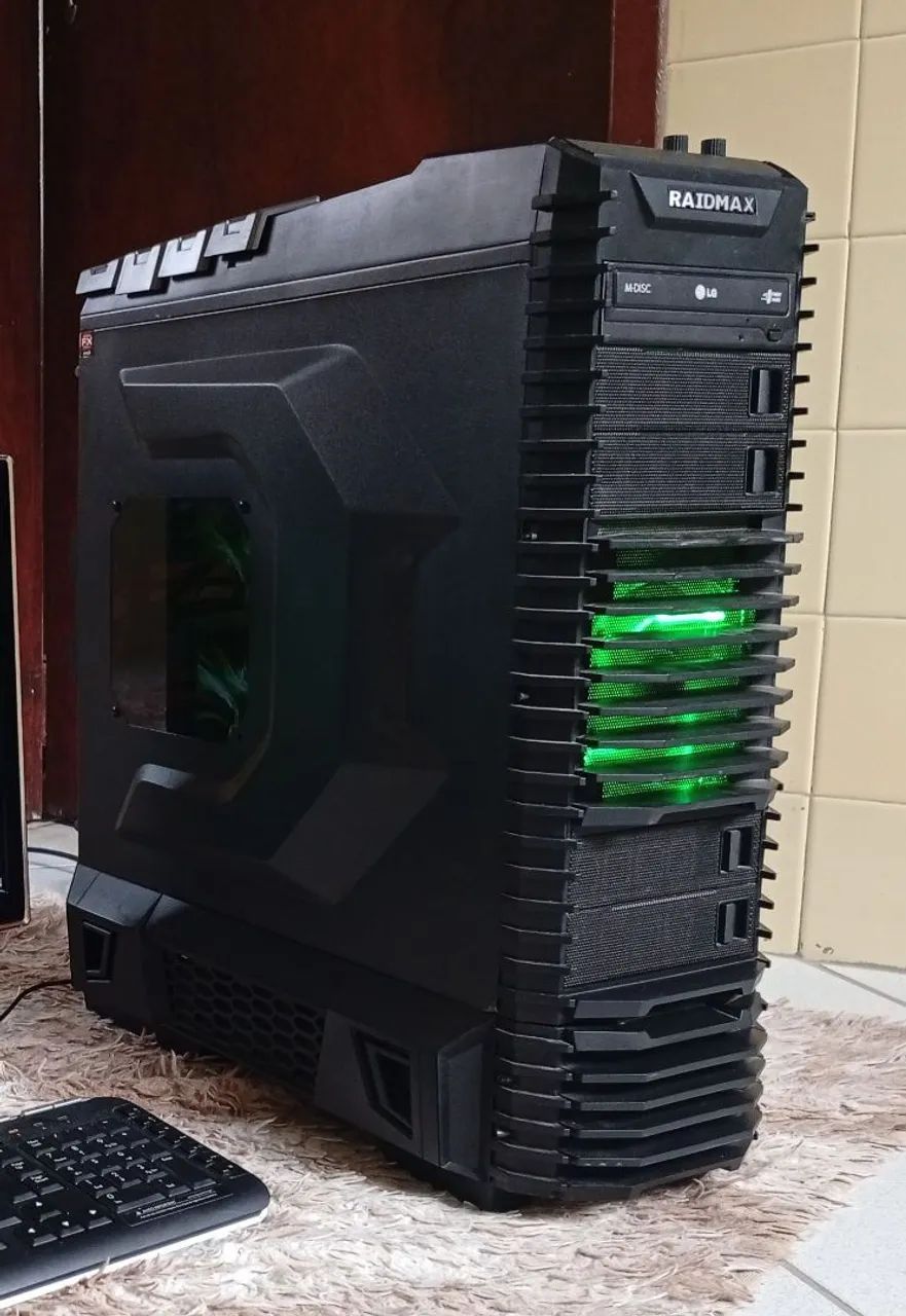 GABINETE GAMER ATX + FAN/LED - PROMOÇÃO 
