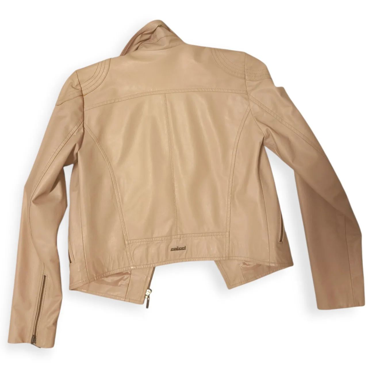 Jaqueta biker couro Colcci original couro PU - Foto 5